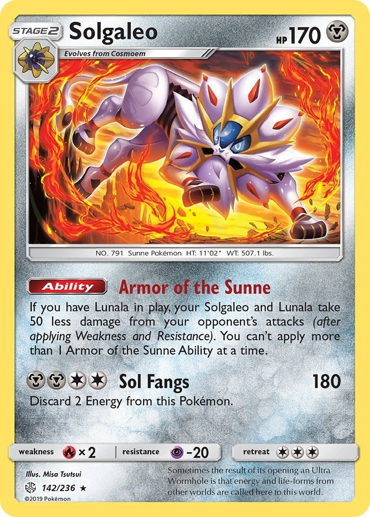 Image for Solgaleo (142/236) [SM - Cosmic Eclipse] - Pokemon