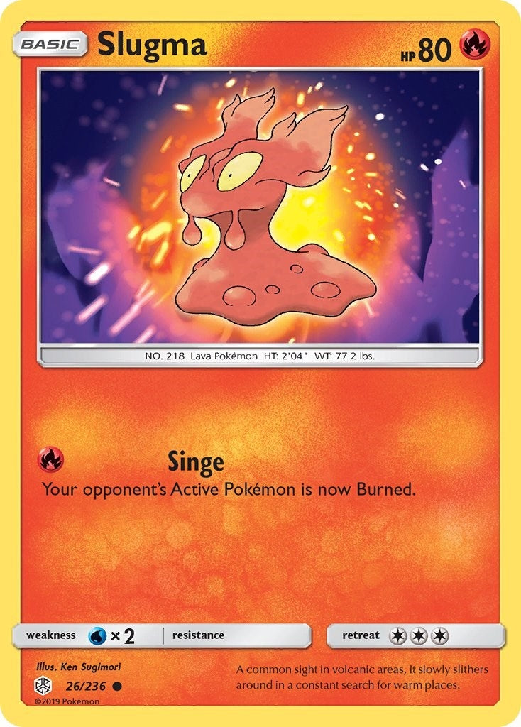 Image for Slugma (26/236) [SM - Cosmic Eclipse] - Pokemon