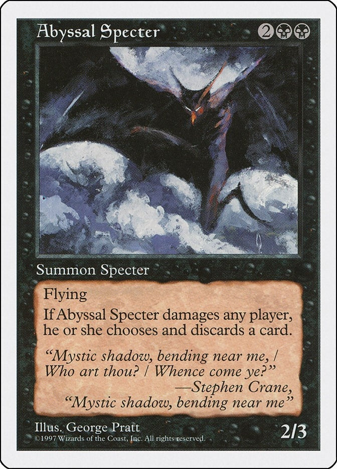 Image for Abyssal Specter [Fifth Edition] - Magic: The Gathering