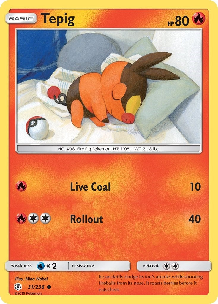 Image for Tepig (31/236) [SM - Cosmic Eclipse] - Pokemon