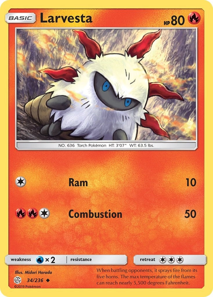 Image for Larvesta (34/236) [SM - Cosmic Eclipse] - Pokemon