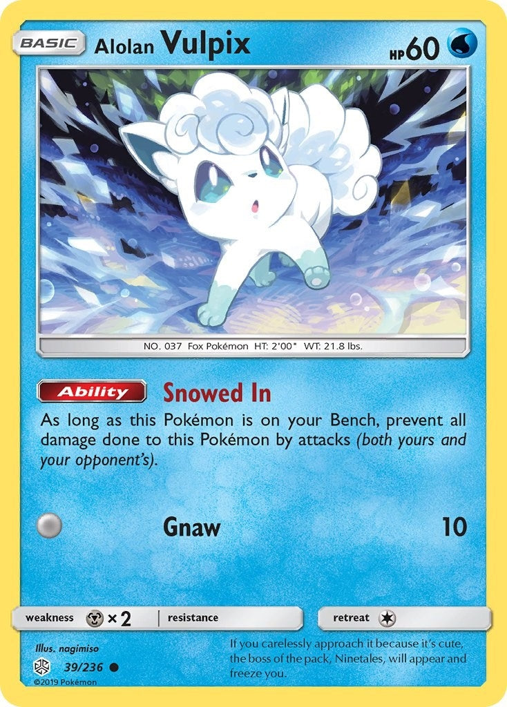 Image for Alolan Vulpix (39/236) [SM - Cosmic Eclipse] - Pokemon