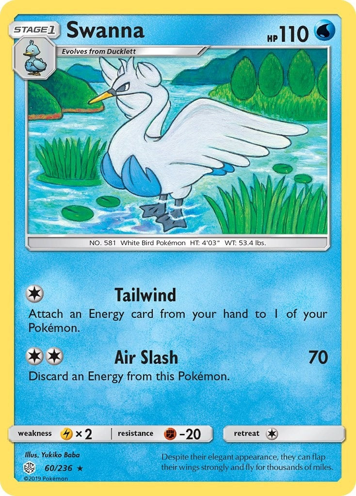 Image for Swanna (60/236) [SM - Cosmic Eclipse] - Pokemon