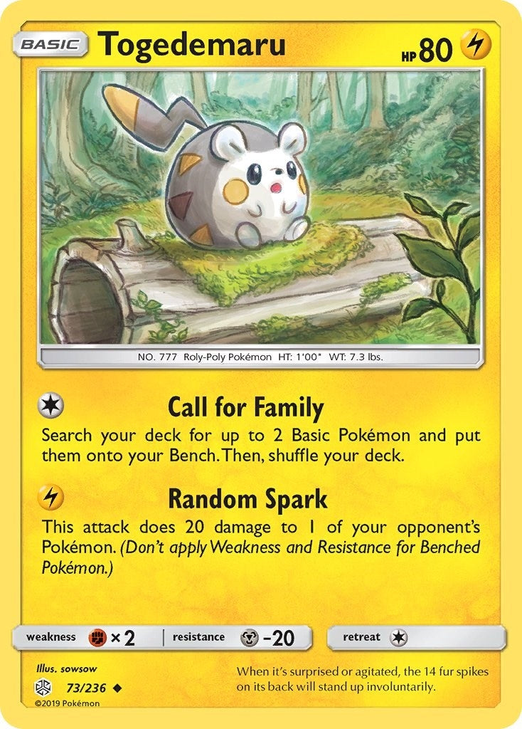 Image for Togedemaru (73/236) [SM - Cosmic Eclipse] - Pokemon