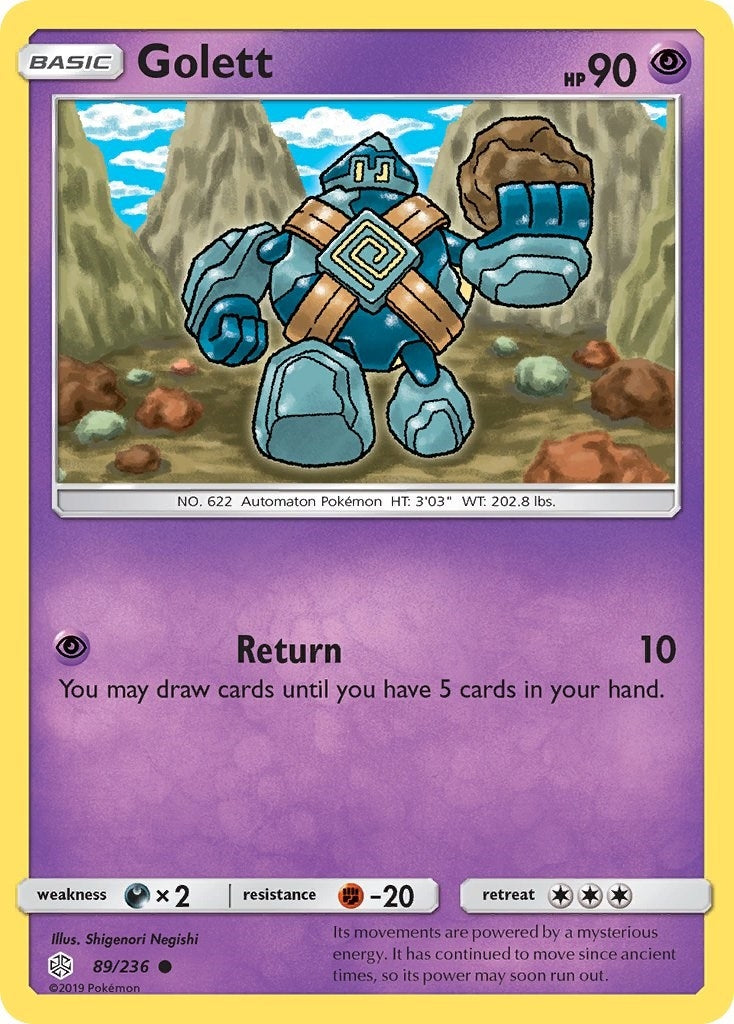 Image for Golett (89/236) [SM - Cosmic Eclipse] - Pokemon