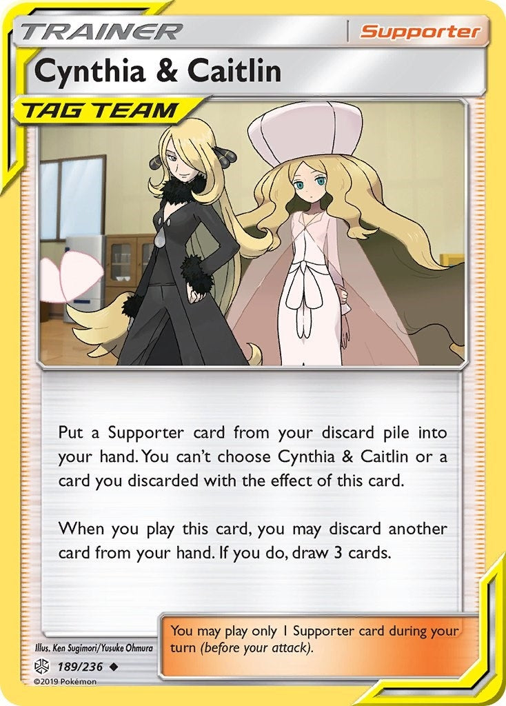 Image for Cynthia & Caitlin (189/236) [SM - Cosmic Eclipse] - Pokemon