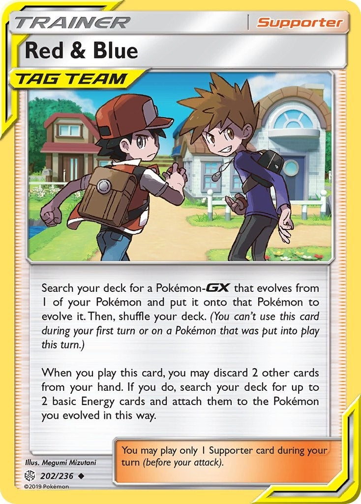 Image for Red & Blue (202/236) [SM - Cosmic Eclipse] - Pokemon