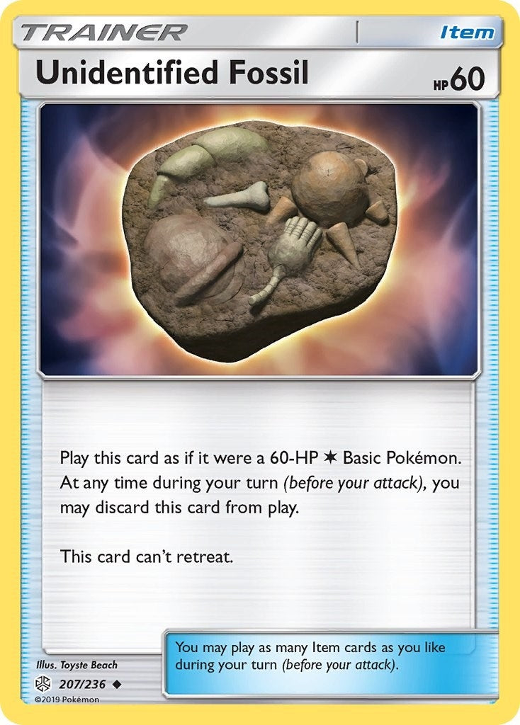 Image for Unidentified Fossil (207/236) [SM - Cosmic Eclipse] - Pokemon