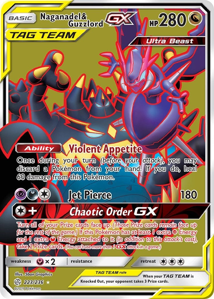 Image for Naganadel & Guzzlord GX (Full Art) (223/236) [SM - Cosmic Eclipse] - Pokemon