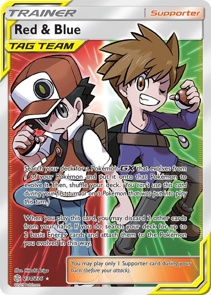 Image for Red & Blue (Full Art) (234/236) [SM - Cosmic Eclipse] - Pokemon
