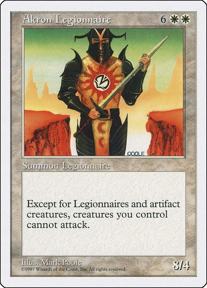 Image for Akron Legionnaire [Fifth Edition] - Magic: The Gathering
