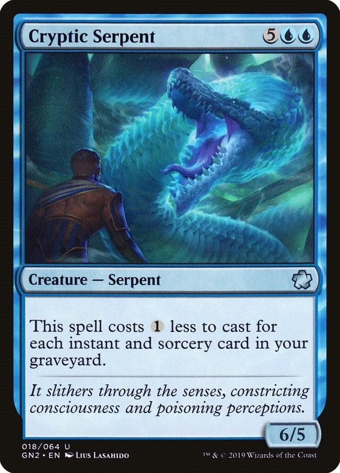 Image for Cryptic Serpent (18) [Magic Game Night 2019] - Magic: The Gathering