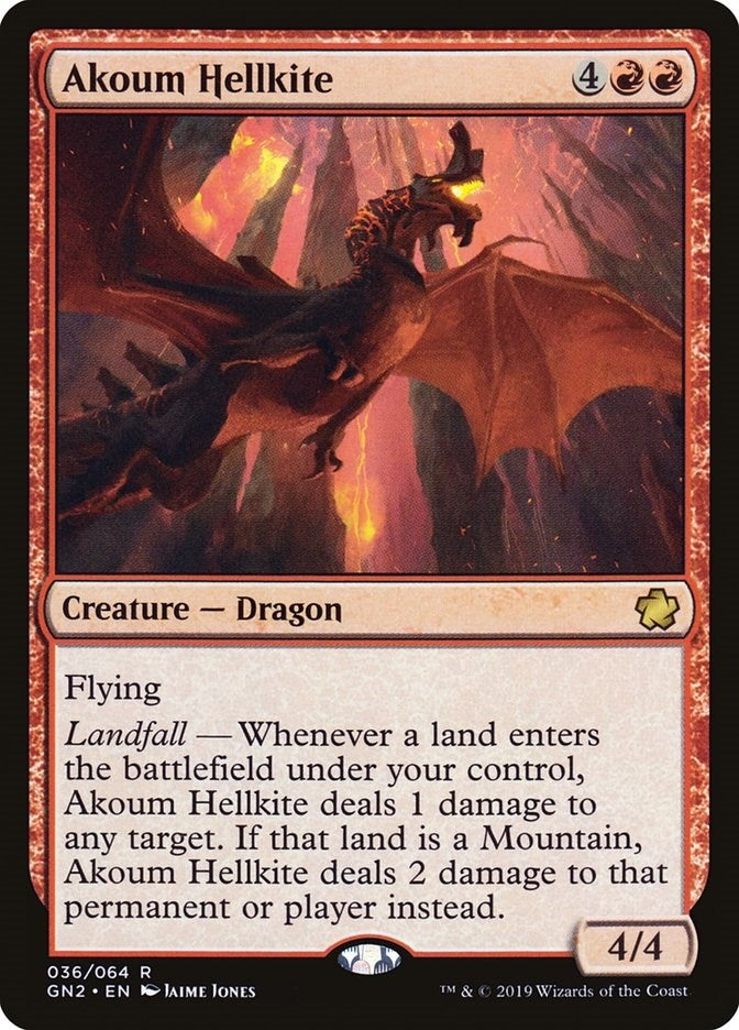 Image for Akoum Hellkite (36) [Magic Game Night 2019] - Magic: The Gathering