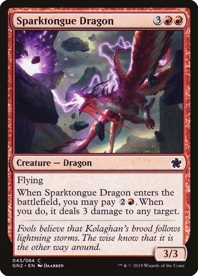 Image for Sparktongue Dragon (43) [Magic Game Night 2019] - Magic: The Gathering
