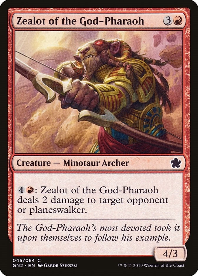 Image for Zealot of the God-Pharaoh (45) [Magic Game Night 2019] - Magic: The Gathering