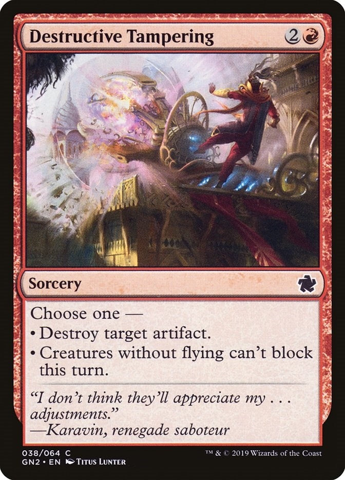 Image for Destructive Tampering (38) [Magic Game Night 2019] - Magic: The Gathering