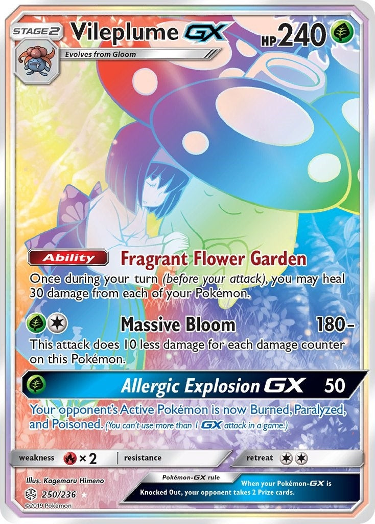 Image for Vileplume GX (Secret) (250/236) [SM - Cosmic Eclipse] - Pokemon