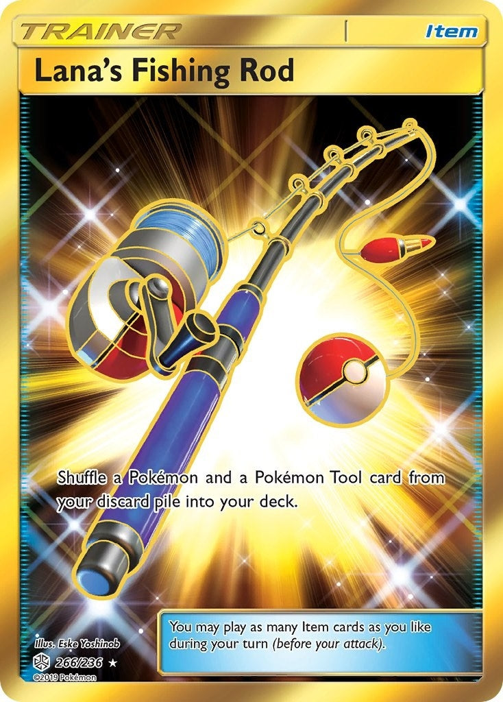Image for Lana's Fishing Rod (Secret) (266/236) [SM - Cosmic Eclipse] - Pokemon