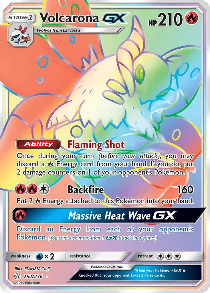 Image for Volcarona GX (Secret) (252/236) [SM - Cosmic Eclipse] - Pokemon