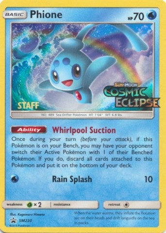 Image for Phione - SM220 (Prerelease) [Staff] (SM220) [SM Promos] - Pokemon