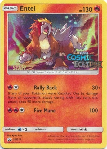 Image for Entei - SM219 (Prerelease) [Staff] (SM219) [SM Promos] - Pokemon