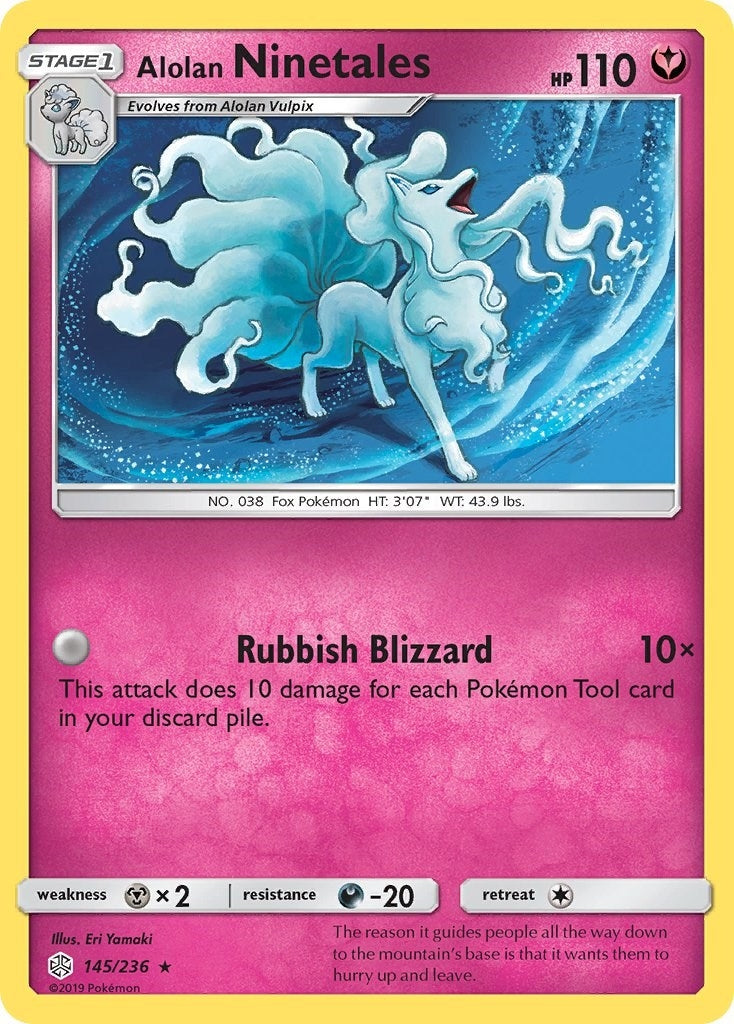 Image for Alolan Ninetales (145/236) [SM - Cosmic Eclipse] - Pokemon