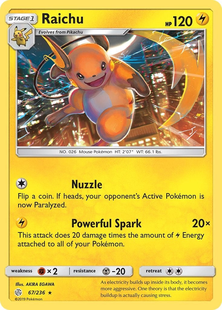 Image for Raichu (67/236) [SM - Cosmic Eclipse] - Pokemon