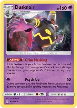 Image for Dusknoir - 85/236 (Prerelease Kit Exclusive) (085/236) [Deck Exclusives] - Pokemon