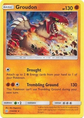 Image for Groudon - 113/236 (Cracked Ice Holo) (113/236) [Deck Exclusives] - Pokemon