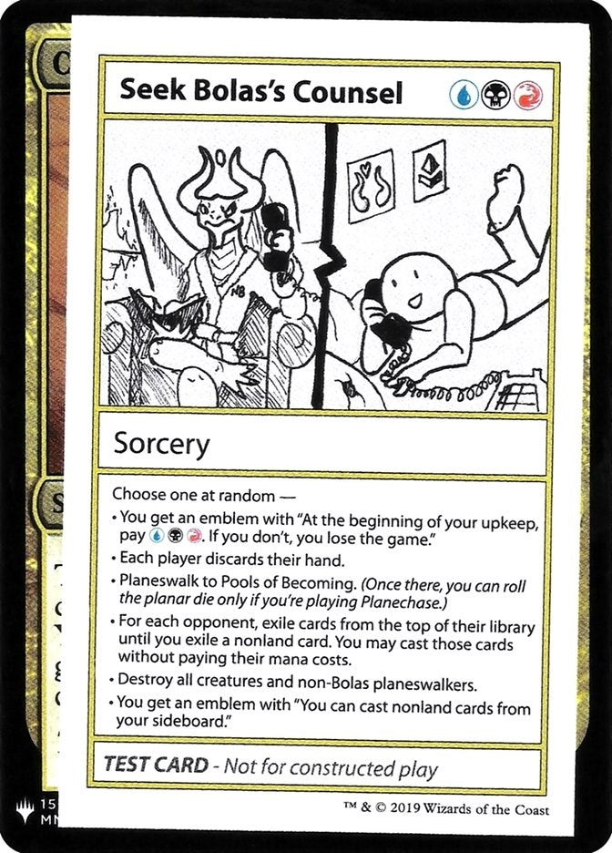 Image for Seek Bolas's Counsel [Mystery Booster: Convention Edition Exclusives] - Magic: The Gathering