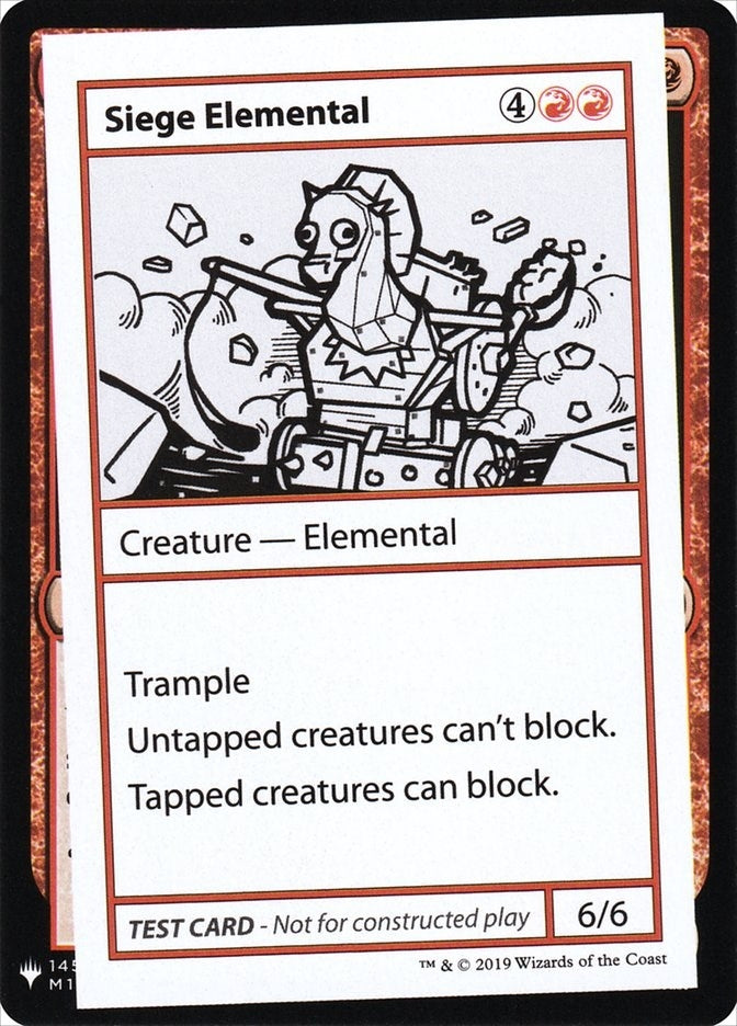 Image for Siege Elemental [Mystery Booster: Convention Edition Exclusives] - Magic: The Gathering