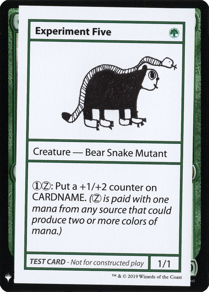 Image for Experiment Five [Mystery Booster: Convention Edition Exclusives] - Magic: The Gathering