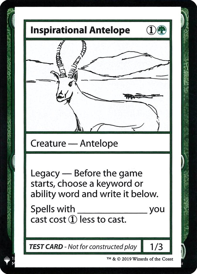 Image for Inspirational Antelope [Mystery Booster: Convention Edition Exclusives] - Magic: The Gathering