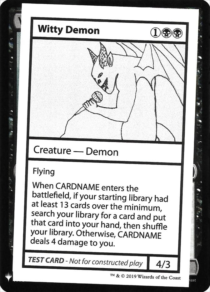 Image for Witty Demon [Mystery Booster: Convention Edition Exclusives] - Magic: The Gathering