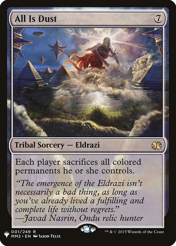 Image for All Is Dust (1) [The List Reprints] - Magic: The Gathering