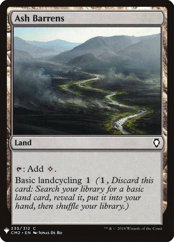 Image for Ash Barrens (235) [The List Reprints] - Magic: The Gathering