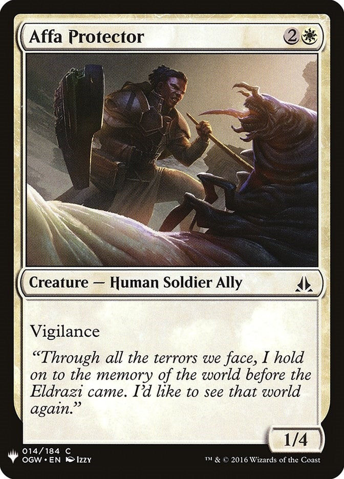 Image for Affa Protector (14) [The List Reprints] - Magic: The Gathering