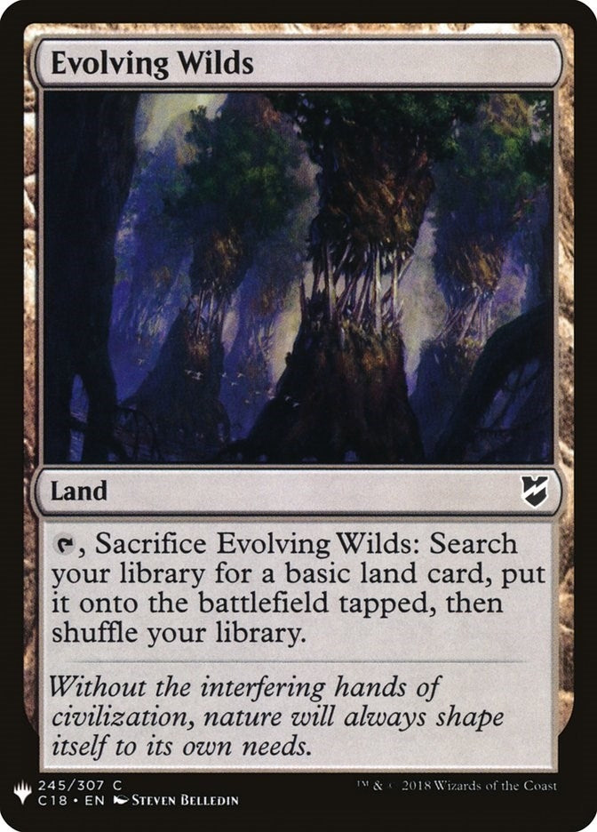 Image for Evolving Wilds (C18) (245) [The List Reprints] - Magic: The Gathering