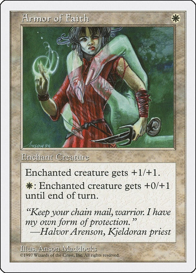 Image for Armor of Faith [Fifth Edition] - Magic: The Gathering