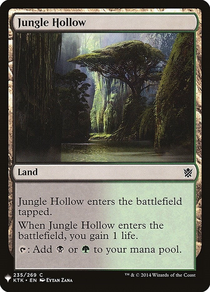 Image for Jungle Hollow (235) [The List Reprints] - Magic: The Gathering
