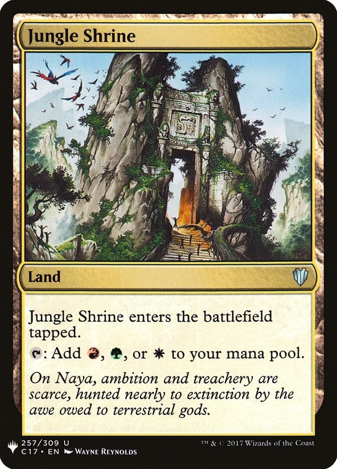 Image for Jungle Shrine (C17) (257) [The List Reprints] - Magic: The Gathering