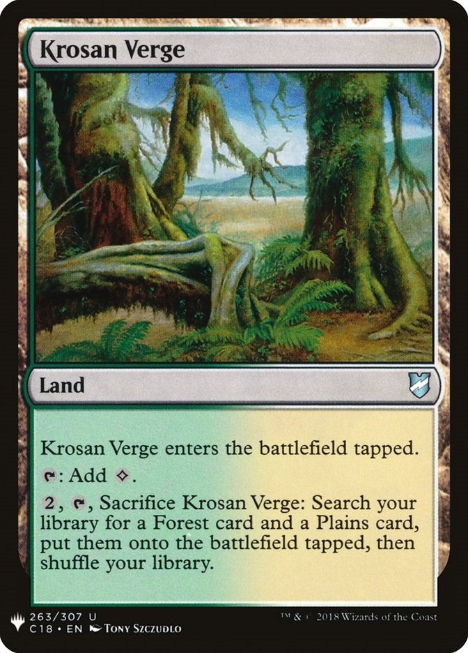Image for Krosan Verge (C18) (263) [The List Reprints] - Magic: The Gathering