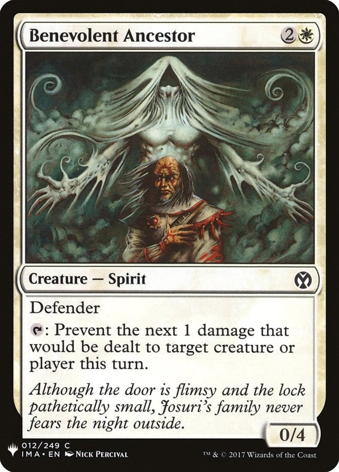 Image for Benevolent Ancestor (12) [The List Reprints] - Magic: The Gathering