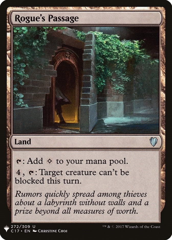 Image for Rogue's Passage (C17) (272) [The List Reprints] - Magic: The Gathering