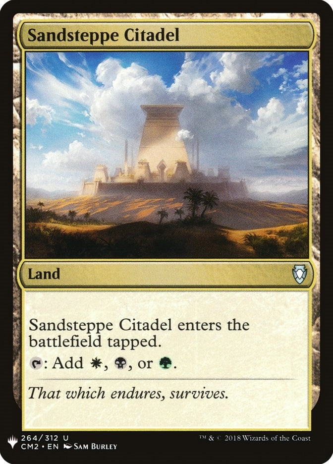 Image for Sandsteppe Citadel (CM2) (264) [The List Reprints] - Magic: The Gathering