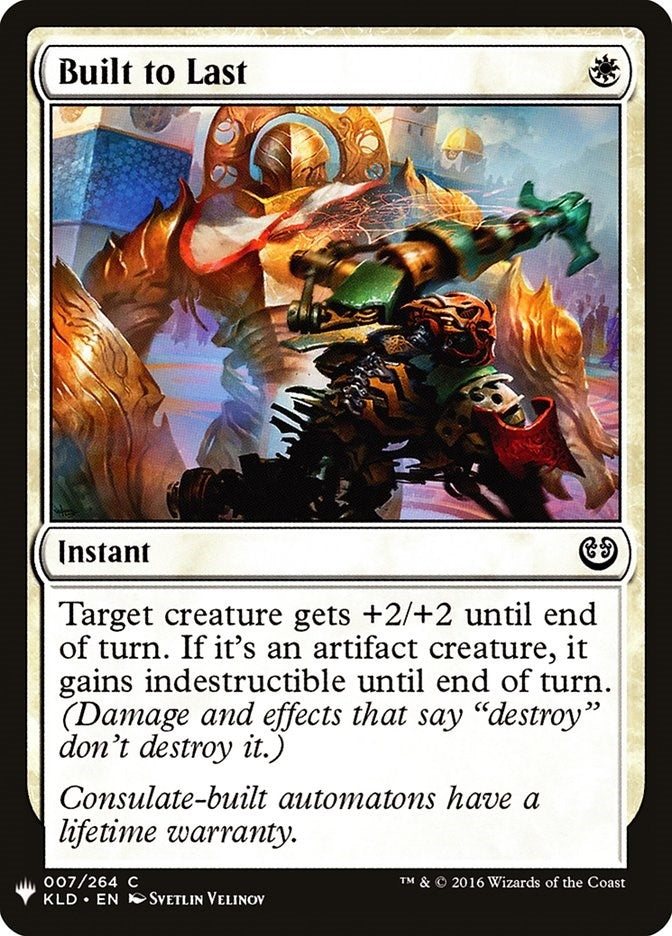 Image for Built to Last (7) [The List Reprints] - Magic: The Gathering