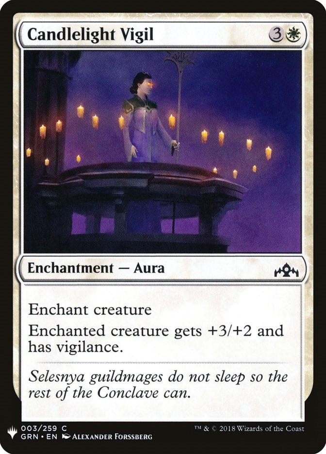 Image for Candlelight Vigil (3) [The List Reprints] - Magic: The Gathering