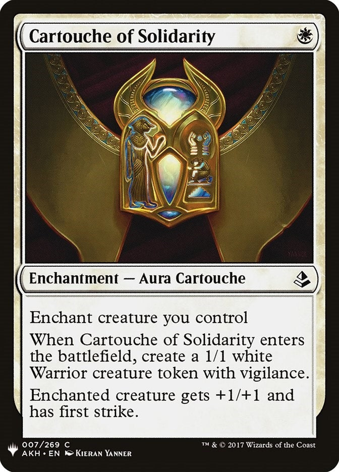 Image for Cartouche of Solidarity (7) [The List Reprints] - Magic: The Gathering