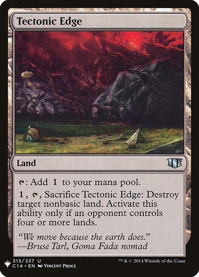 Image for Tectonic Edge (313) [The List Reprints] - Magic: The Gathering