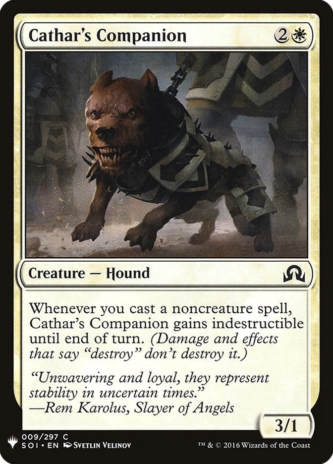 Image for Cathar's Companion (9) [The List Reprints] - Magic: The Gathering